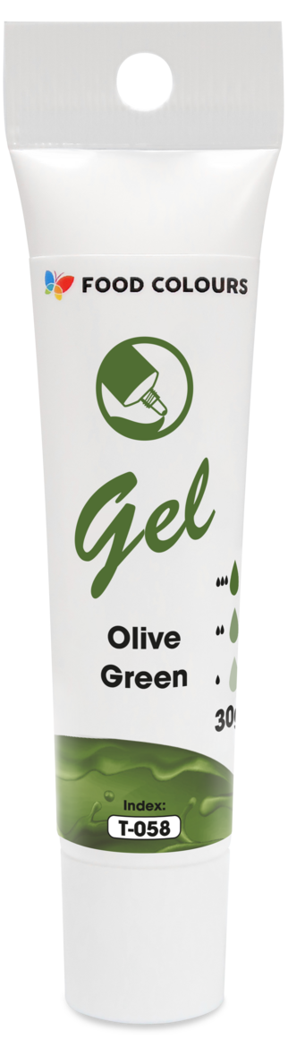 Olīvzaļa želejveida krāsviela tūbiņā 30g